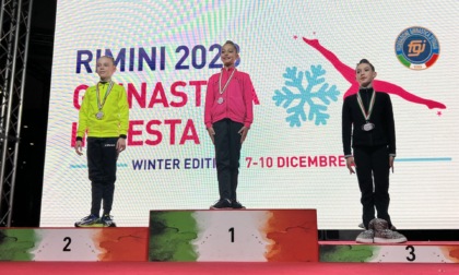 Ginnastica ritmica, le atlete della Società Cames Grs brillano a Rimini