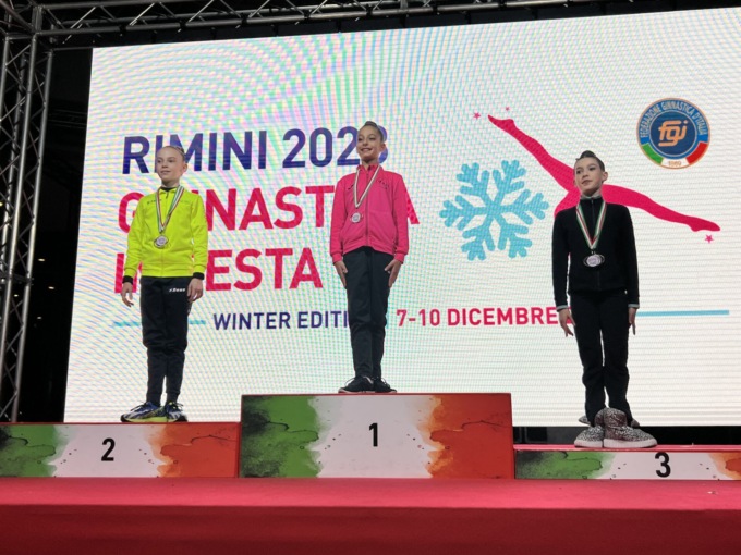 Ginnastica ritmica, le atlete della Società Cames Grs brillano a Rimini