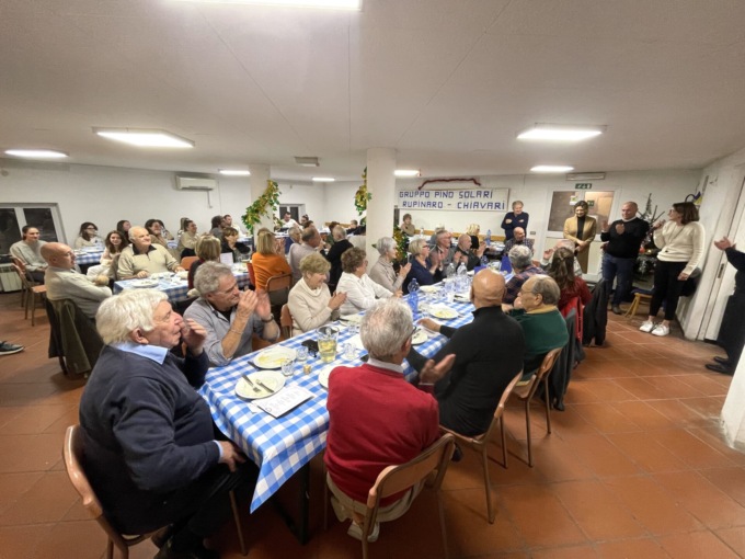 Cena degli Auguri per gli “Ommi de Ruinà”, oltre cento i presenti