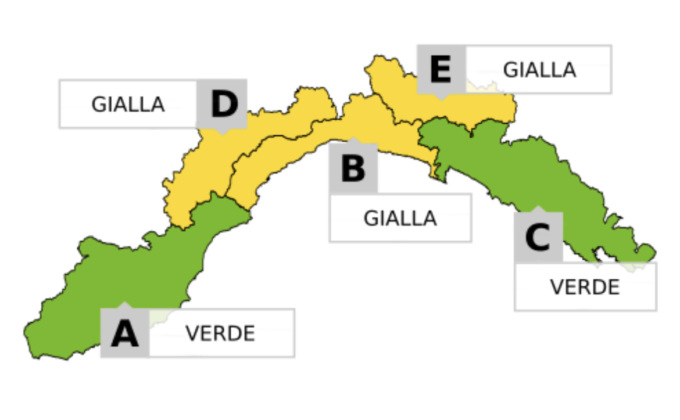Allerta gialla per neve in Val d’Aveto
