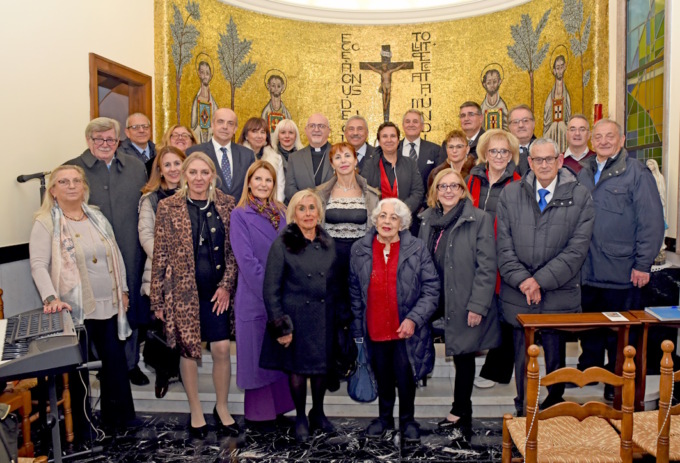 Service Club della Diocesi di Chiavari a raduno per gli auguri con il Vescovo