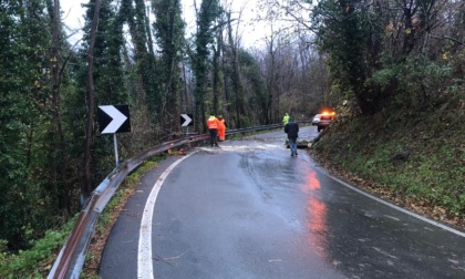 Statale 586, frana in località Campori