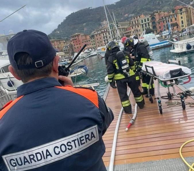 Santa Margherita Ligure, esercitazione nel porto