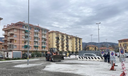 Iniziati a Chiavari gli interventi di manutenzione dell'area parcheggio di via Gastaldi