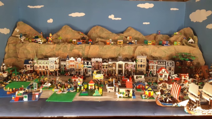 Un presepe fatto con i Lego a Ruta di Camogli