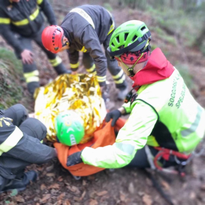 Monte di Portofino, soccorsa 63enne vittima di una distorsione alla caviglia