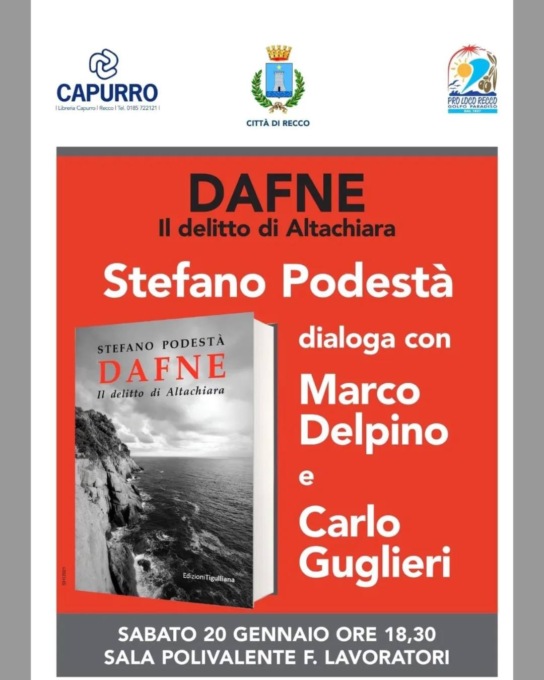 “Dafne, il delitto di Altachiara”, l’ultimo libro di Stefano Podestà
