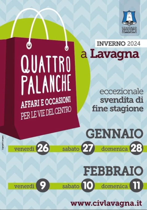 Torna a Lavagna “Quattro palanche”, due weekend di svendite di fine stagione