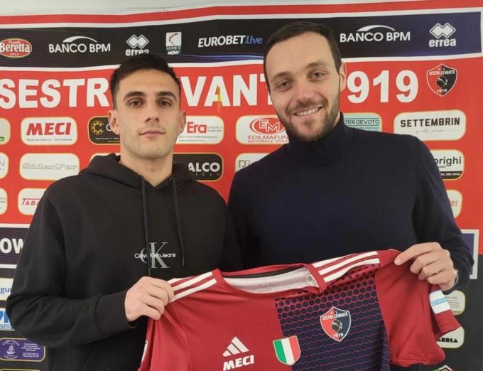 US Sestri Levante 1919, arriva dal Genoa l’attaccante Daniel Fossati