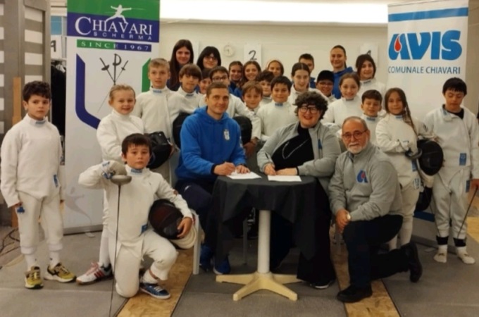 Rinnovata la collaborazione tra Avis Chiavari e Chiavari Scherma