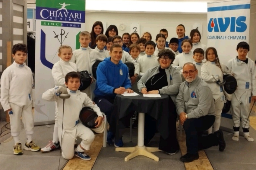 Rinnovata la collaborazione tra Avis Chiavari e Chiavari Scherma