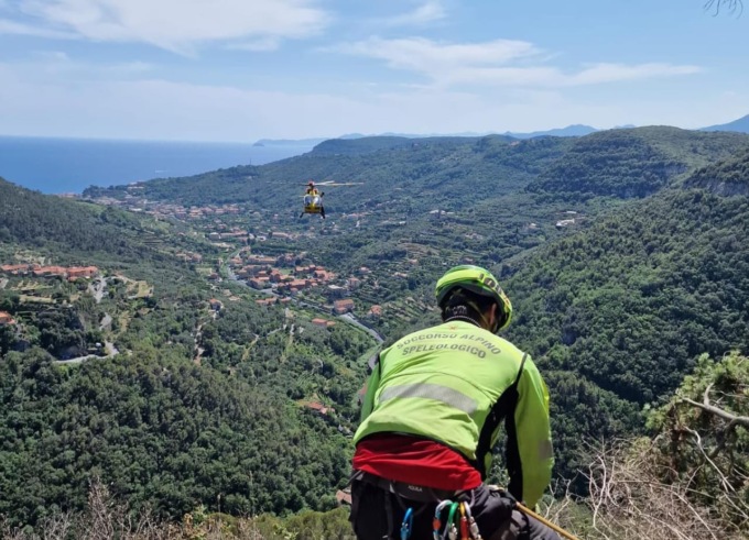 Soccorso Alpino e Speleologico Liguria, i dati del 2023