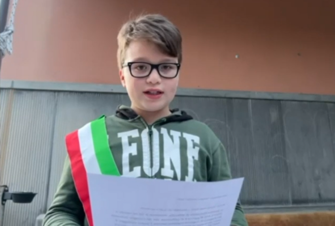 «Consiglio comunale dei ragazzi di Cogorno contrario alla guerra»