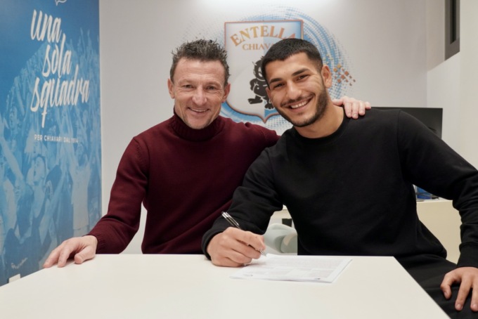 Virtus Entella, in attacco arriva il giovane Daniele Montevago