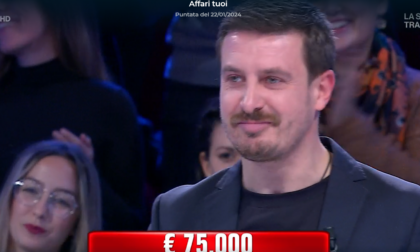 Thomas Peirano vince 75mila euro ad Affari Tuoi