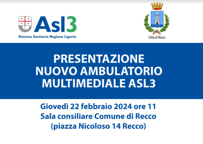 Recco, un nuovo ambulatorio dell’ASL 3 nell’ex ospedale