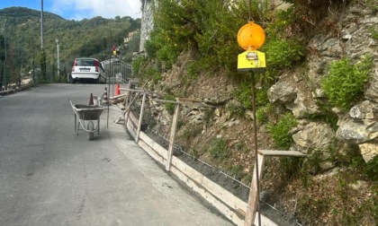 Recco, lavori in via Ageno per evitare frane e smottamenti