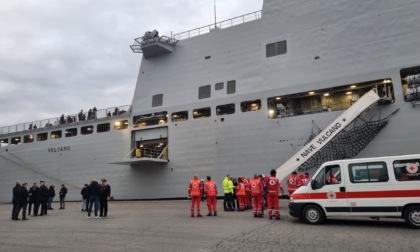 Dalla Striscia di Gaza alla Liguria, è arrivata la nave Vulcano