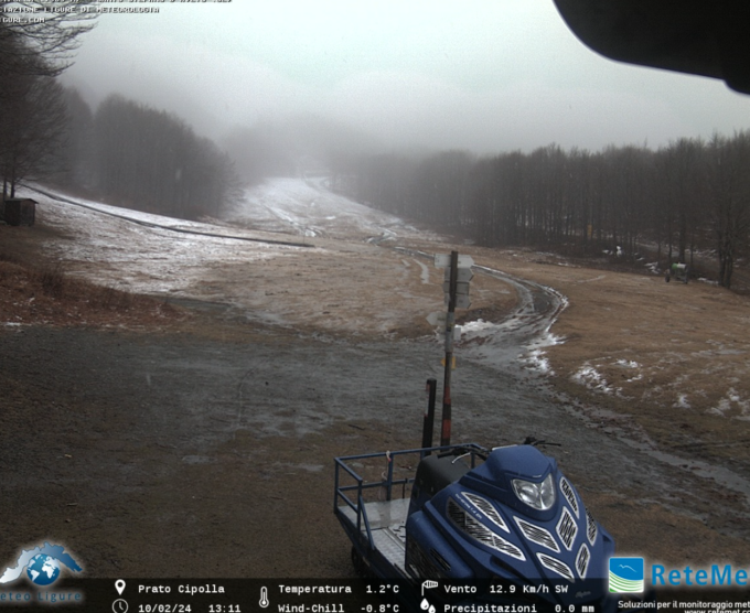 Temperature in calo, nevica a Santo Stefano