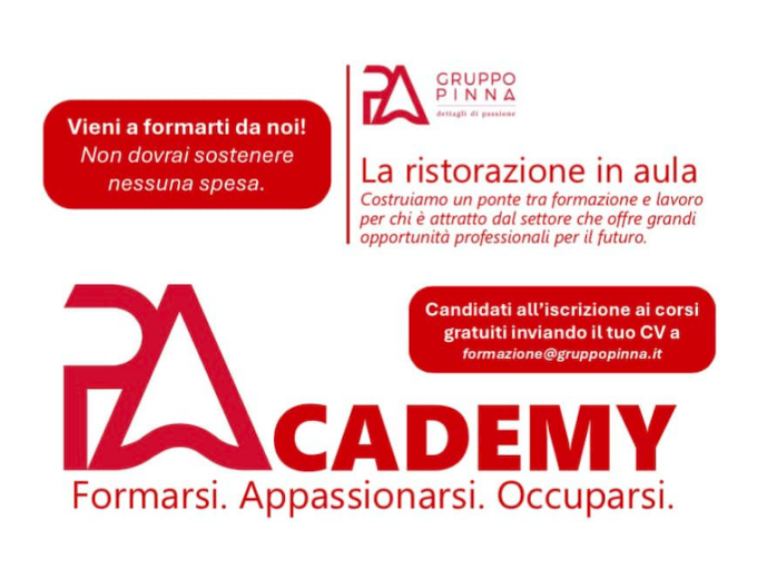 Corsi gratuiti all’PAcademy del Gruppo Pinna