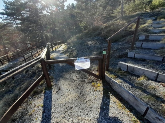 Chiuso il giardino botanico di Passo del Bocco