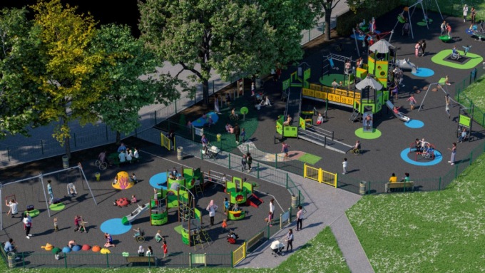 Un’area giochi inclusiva in Lungomare Bettolo