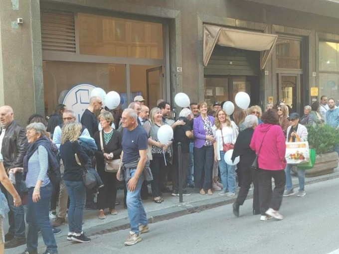 Elezioni a Rapallo, grande folla all’inaugurazione del point di Elisabetta Ricci