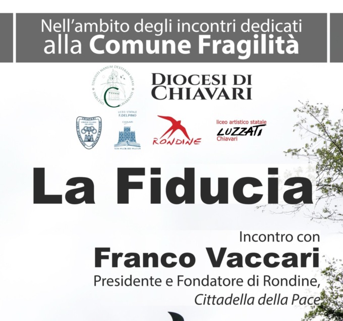 “La comune fragilità”, il ciclo di incontri per un percorso di riflessione a Chiavari