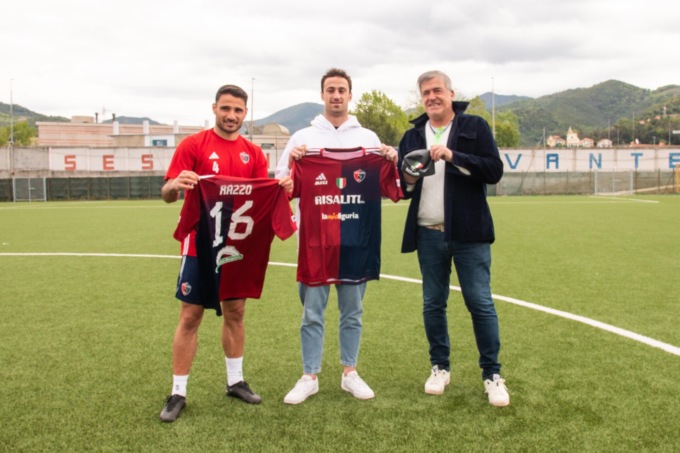 Alberto Razzetti in visita al Sivori