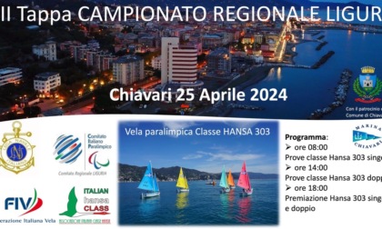 Vela paralimpica, il 25 aprile la terza tappa del Campionato regionale a Chiavari