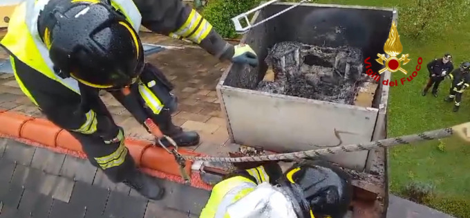 Camino a fuoco a Sestri Levante: il video