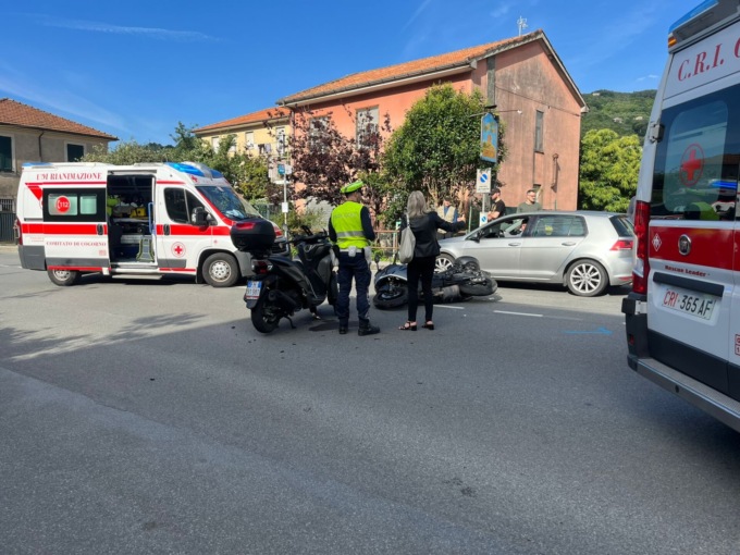 Incidente a San Salvatore, scontro tra due moto