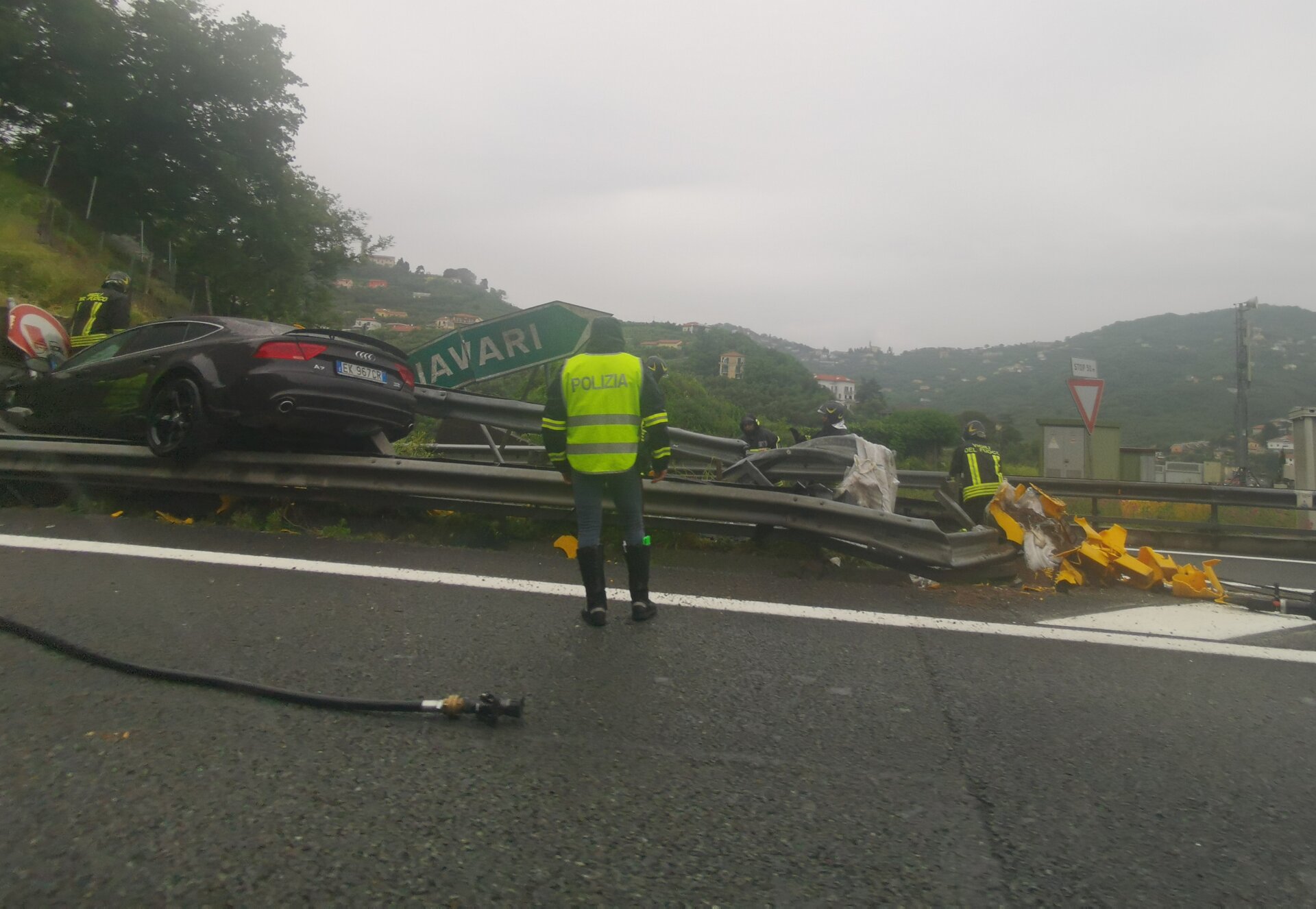 Incidente A12 1° maggio, ©primaillevante.it