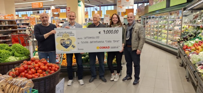 Conad dona 7 mila euro all’asilo “Della Torre”