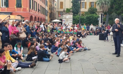 In piazza Mazzini le scuole inaugurano le "Giornate di Chiavari"