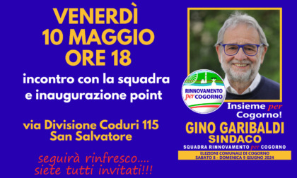 Cogorno, venerdì l'inaugurazione del point di Gino Garibaldi