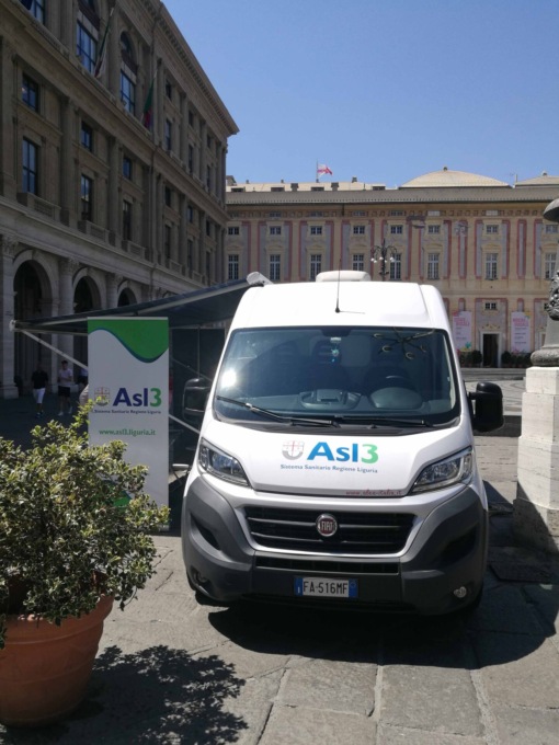 L’ambulatorio mobile prelievi Asl 3 approda a Pieve Ligure