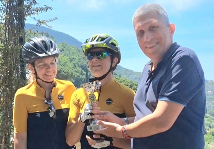 Tappa a Camogli per l’impresa sportiva di Giusy e Cristina