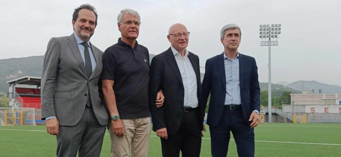Sestri Levante, il presidente della Lega Pro Marani ricevuto da Risaliti e dal sindaco Solinas