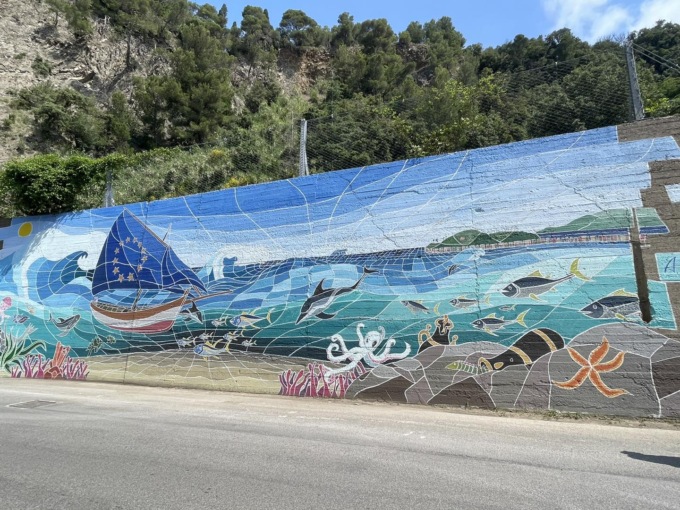 Nuovo murale “europeo” a Riva Trigoso