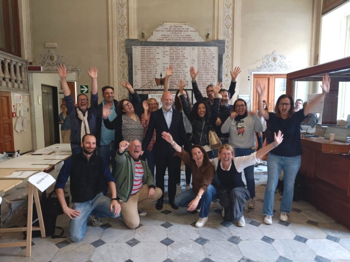 Gian Alberto Mangiante confermato sindaco a Lavagna: foto e video
