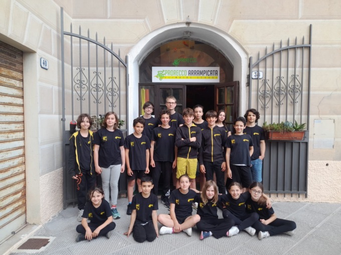 Pro Recco Arrampicata,  medaglia d’oro conquistata in Trentino