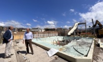 A Chiavari avanzano i lavori di ristrutturazione della piscina del Lido