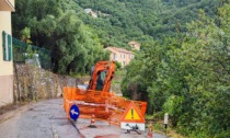 Zoagli, sono iniziati i lavori di ripristino del muro franato in via Castellaro