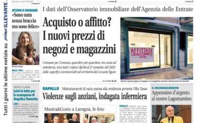 Il Nuovo Levante da oggi in edicola