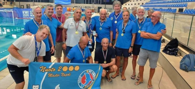 Recco, Luciano Chiavarini trionfa ai Campionati Italiani Master di Pallanuoto