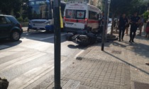 Incidente tra auto e moto in corso Italia a Chiavari
