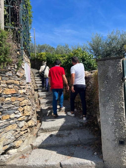 Strada d’accesso al cimitero di Polanesi, verso la conclusione dei lavori