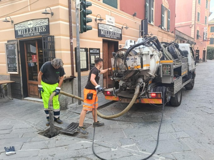 Sestri Levante, pulite le caditoie e la rete delle acque meteoriche