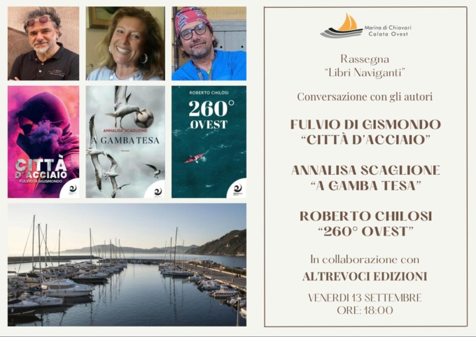 Torna Libri Naviganti a Calata Ovest con Scaglione, Chilosi e Di Sigismondo